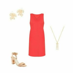 NWT Ann Taylor ruffle back sheath dress